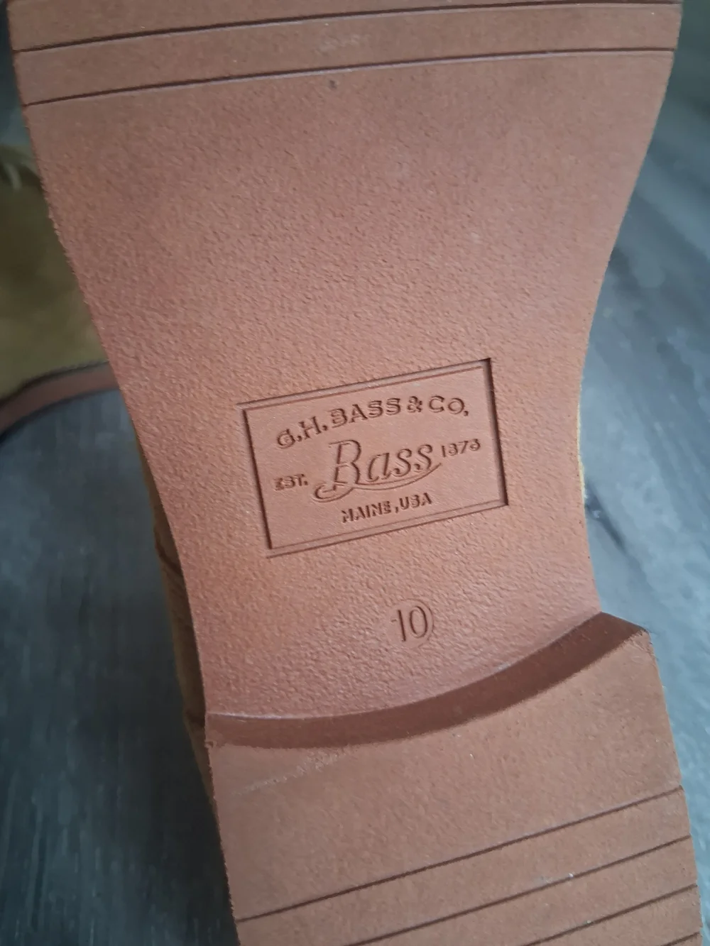 G.H. Bass & Co. Men's Suede Derby Shoes in Tan Size 10 M
